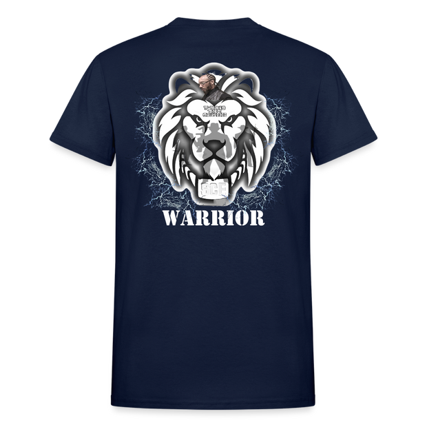 Gildan Ultra Cotton Adult T-Shirt ( T-TRIS THE GEMINI - SCE - WARRIOR - T-SHIRT ) - navy