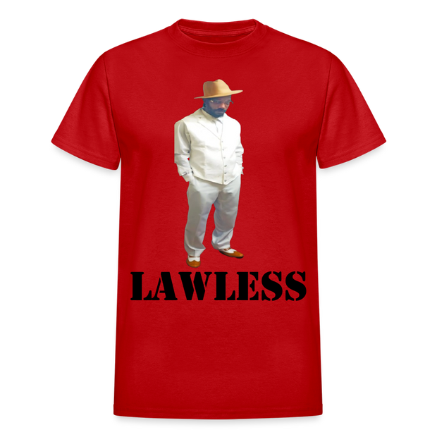 Gildan Ultra Cotton Adult T-Shirt ( T-TRIS THE GEMINI - LAWLESS ALBUM - SCE - WARRIOR - T-SHIRT ) - red