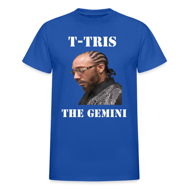 Gildan Ultra Cotton Adult T-Shirt ( T-TRIS THE GEMINI - SCE  - T-SHIRT ) - royal blue