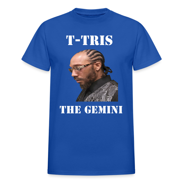Gildan Ultra Cotton Adult T-Shirt ( T-TRIS THE GEMINI - SCE  - T-SHIRT ) - royal blue