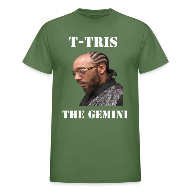 Gildan Ultra Cotton Adult T-Shirt ( T-TRIS THE GEMINI - SCE - WARRIOR - T-SHIRT ) - military green