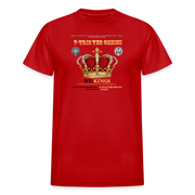 Gildan Ultra Cotton Adult T-Shirt ( T-TRIS THE GEMINI - WE KINGS - SCE - WARRIOR - T-SHIRT ) - red