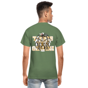 Gildan Ultra Cotton Adult T-Shirt ( T-TRIS THE GEMINI - SCE - LAWLESS - T-SHIRT ) - military green