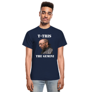 Gildan Ultra Cotton Adult T-Shirt ( T-TRIS THE GEMINI - SCE  - T-SHIRT ) - navy