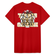 Gildan Ultra Cotton Adult T-Shirt ( T-TRIS THE GEMINI - LAWLESS ALBUM - SCE - WARRIOR - T-SHIRT ) - red