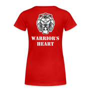 Gildan Ultra Cotton Ladies Adult T-Shirt ( SCE - WARRIORS HEART - T-SHIRT ) - red