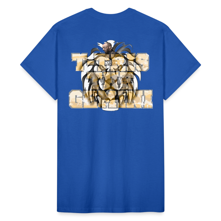 Gildan Ultra Cotton Adult T-Shirt ( T-TRIS THE GEMINI - LAWLESS ALBUM - SCE - WARRIOR - T-SHIRT ) - royal blue