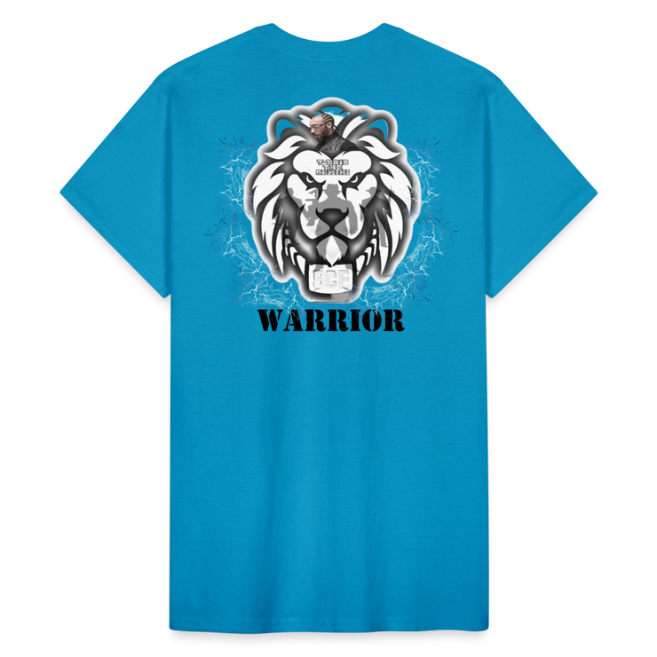 Gildan Ultra Cotton Adult T-Shirt ( T-TRIS THE GEMINI - SCE - WARRIOR - T-SHIRT ) - turquoise