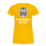 Gildan Ultra Cotton Ladies Adult T-Shirt ( SCE - WARRIORS HEART - T-SHIRT ) - sun yellow
