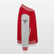 ADW is Just Hoods - SCE - VARSITY JACKET - red/heather grey
