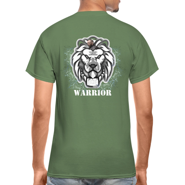 Gildan Ultra Cotton Adult T-Shirt ( T-TRIS THE GEMINI - SCE - WARRIOR - T-SHIRT ) - military green