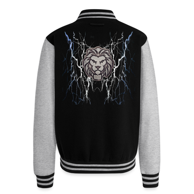 ADW is Just Hoods - SCE - VARSITY JACKET - black/heather grey
