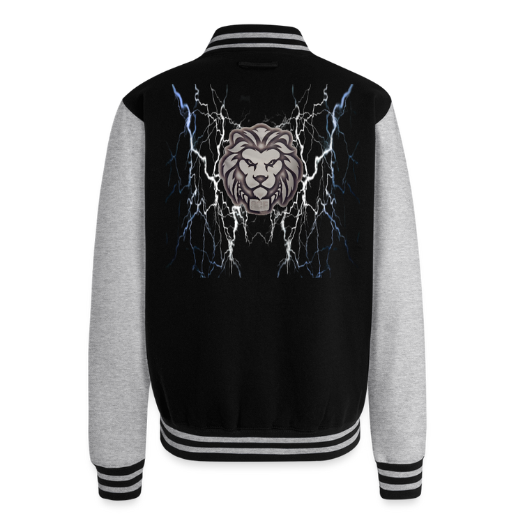 ADW is Just Hoods - SCE - VARSITY JACKET - black/heather grey