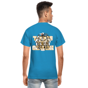 Gildan Ultra Cotton Adult T-Shirt ( T-TRIS THE GEMINI - LAWLESS ALBUM - SCE - WARRIOR - T-SHIRT ) - turquoise