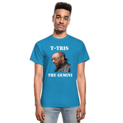 Gildan Ultra Cotton Adult T-Shirt ( T-TRIS THE GEMINI - SCE - WARRIOR - T-SHIRT ) - turquoise