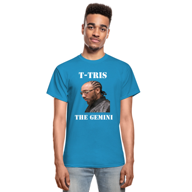 Gildan Ultra Cotton Adult T-Shirt ( T-TRIS THE GEMINI - SCE - WARRIOR - T-SHIRT ) - turquoise