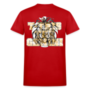Gildan Ultra Cotton Adult T-Shirt ( T-TRIS THE GEMINI - LAWLESS ALBUM - SCE - WARRIOR - T-SHIRT ) - red