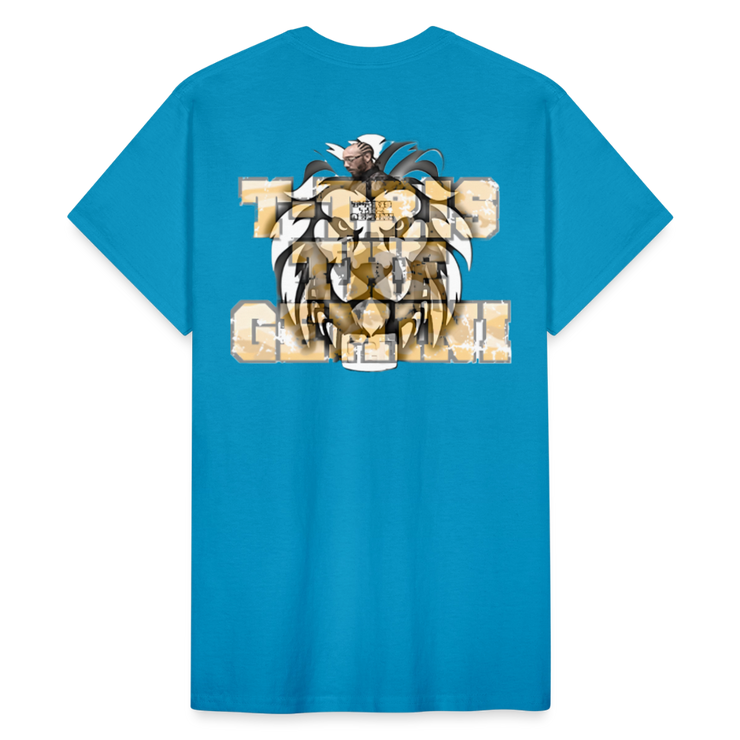 Gildan Ultra Cotton Adult T-Shirt ( T-TRIS THE GEMINI - LAWLESS ALBUM - SCE - WARRIOR - T-SHIRT ) - turquoise