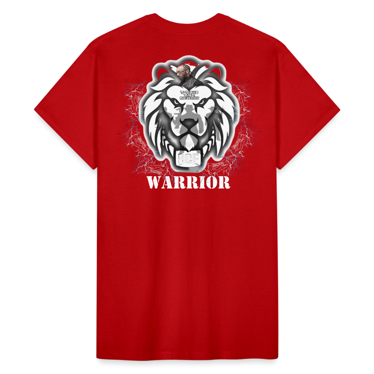 Gildan Ultra Cotton Adult T-Shirt ( T-TRIS THE GEMINI - SCE - WARRIOR - T-SHIRT ) - red