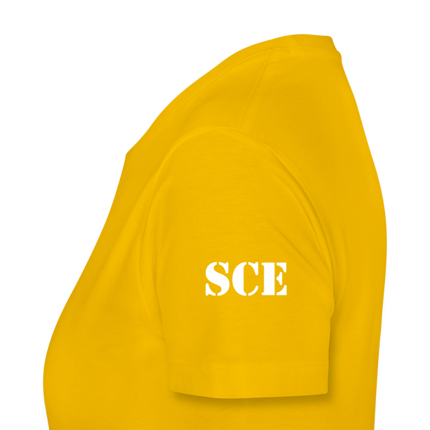 Gildan Ultra Cotton Ladies Adult T-Shirt ( SCE - WARRIORS HEART - T-SHIRT ) - sun yellow