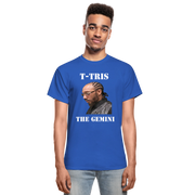 Gildan Ultra Cotton Adult T-Shirt ( T-TRIS THE GEMINI - SCE  - T-SHIRT ) - royal blue