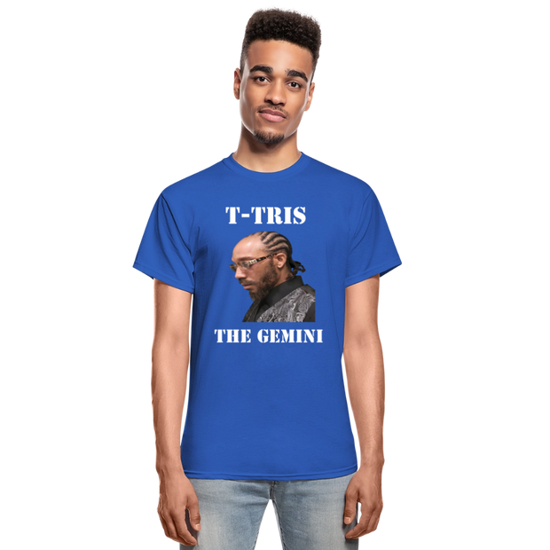 Gildan Ultra Cotton Adult T-Shirt ( T-TRIS THE GEMINI - SCE  - T-SHIRT ) - royal blue