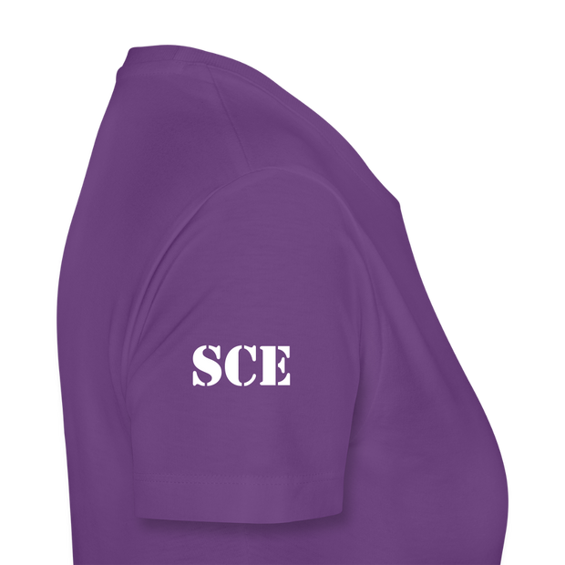 Gildan Ultra Cotton Ladies Adult T-Shirt ( SCE - WARRIORS HEART - T-SHIRT ) - purple