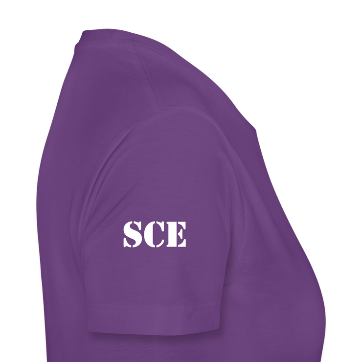 Gildan Ultra Cotton Ladies Adult T-Shirt ( SCE - WARRIORS HEART - T-SHIRT ) - purple