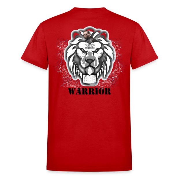 Gildan Ultra Cotton Adult T-Shirt ( T-TRIS THE GEMINI - SCE - WARRIOR - T-SHIRT ) - red