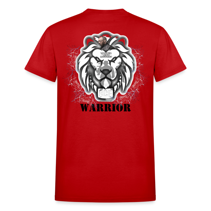 Gildan Ultra Cotton Adult T-Shirt ( T-TRIS THE GEMINI - SCE - WARRIOR - T-SHIRT ) - red