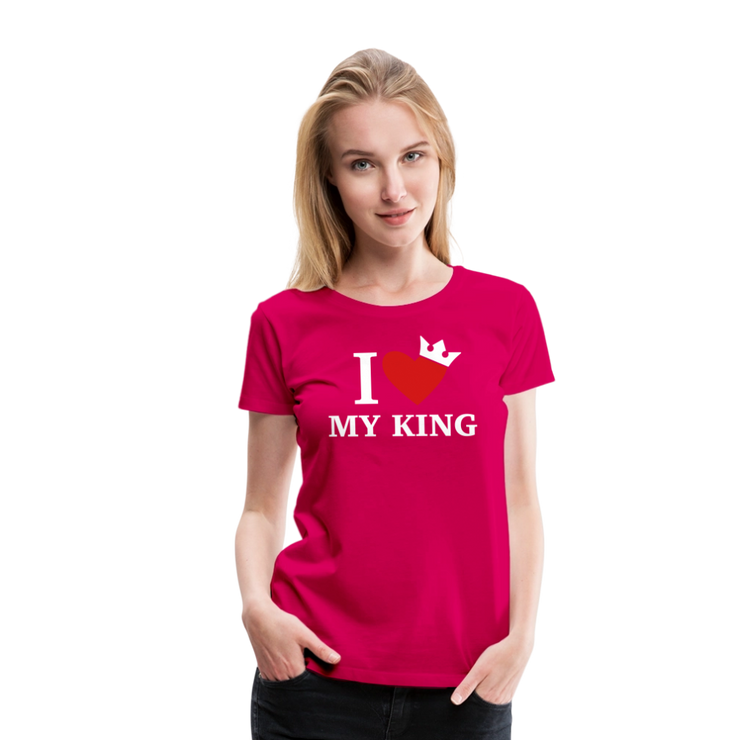 Gildan Ultra Cotton Ladies Adult T-Shirt ( SCE - WARRIORS HEART - T-SHIRT ) - dark pink