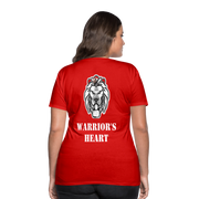 Gildan Ultra Cotton Ladies Adult T-Shirt ( SCE - WARRIORS HEART - T-SHIRT ) - red