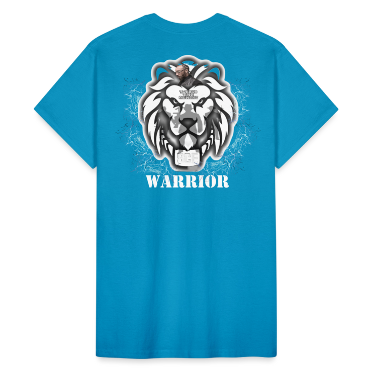 Gildan Ultra Cotton Adult T-Shirt ( T-TRIS THE GEMINI - SCE - WARRIOR - T-SHIRT ) - turquoise