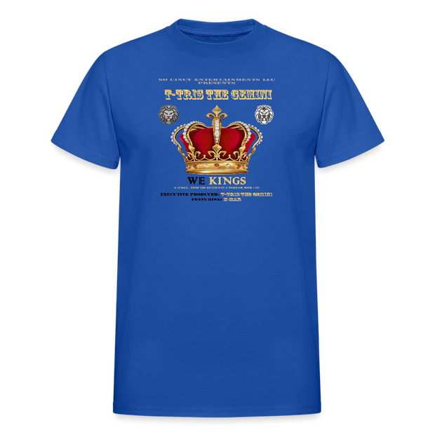 Gildan Ultra Cotton Adult T-Shirt ( T-TRIS THE GEMINI - WE KINGS - SCE - WARRIOR - T-SHIRT ) - royal blue