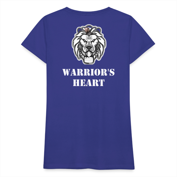 Gildan Ultra Cotton Ladies Adult T-Shirt ( SCE - WARRIORS HEART - T-SHIRT ) - royal blue