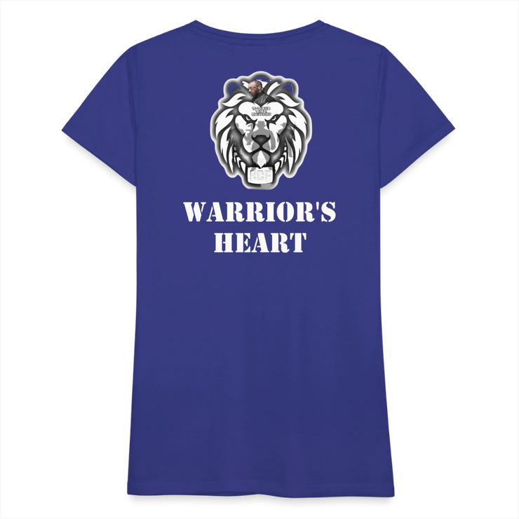 Gildan Ultra Cotton Ladies Adult T-Shirt ( SCE - WARRIORS HEART - T-SHIRT ) - royal blue